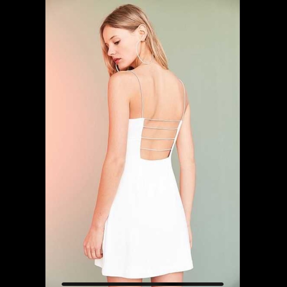 White mini dress